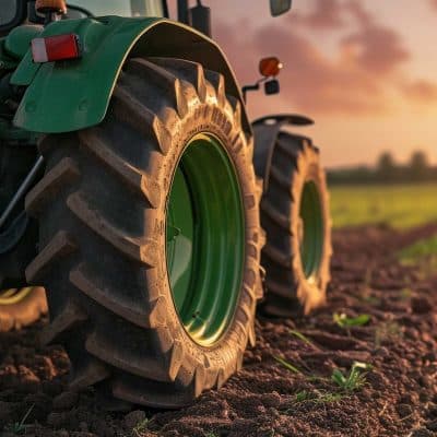 Image showing farm equipment tires and JK and Sons diesel fuel delivery